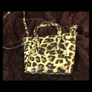 Guess Leopard Mini Satchel